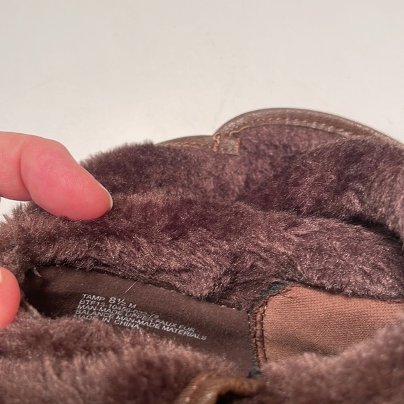 Ladies winter boots. Brown leather - Picture 7 of 7